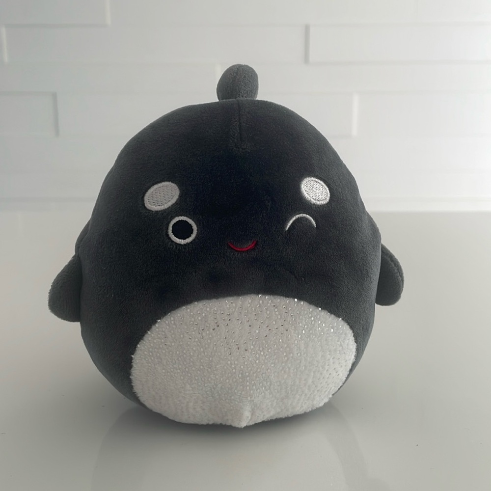 Kellytoy Squishmallow Kai The Orca Whale 6" Soft Plush Pillow Toy